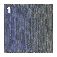 Laylines horizontal transition carpet tile component