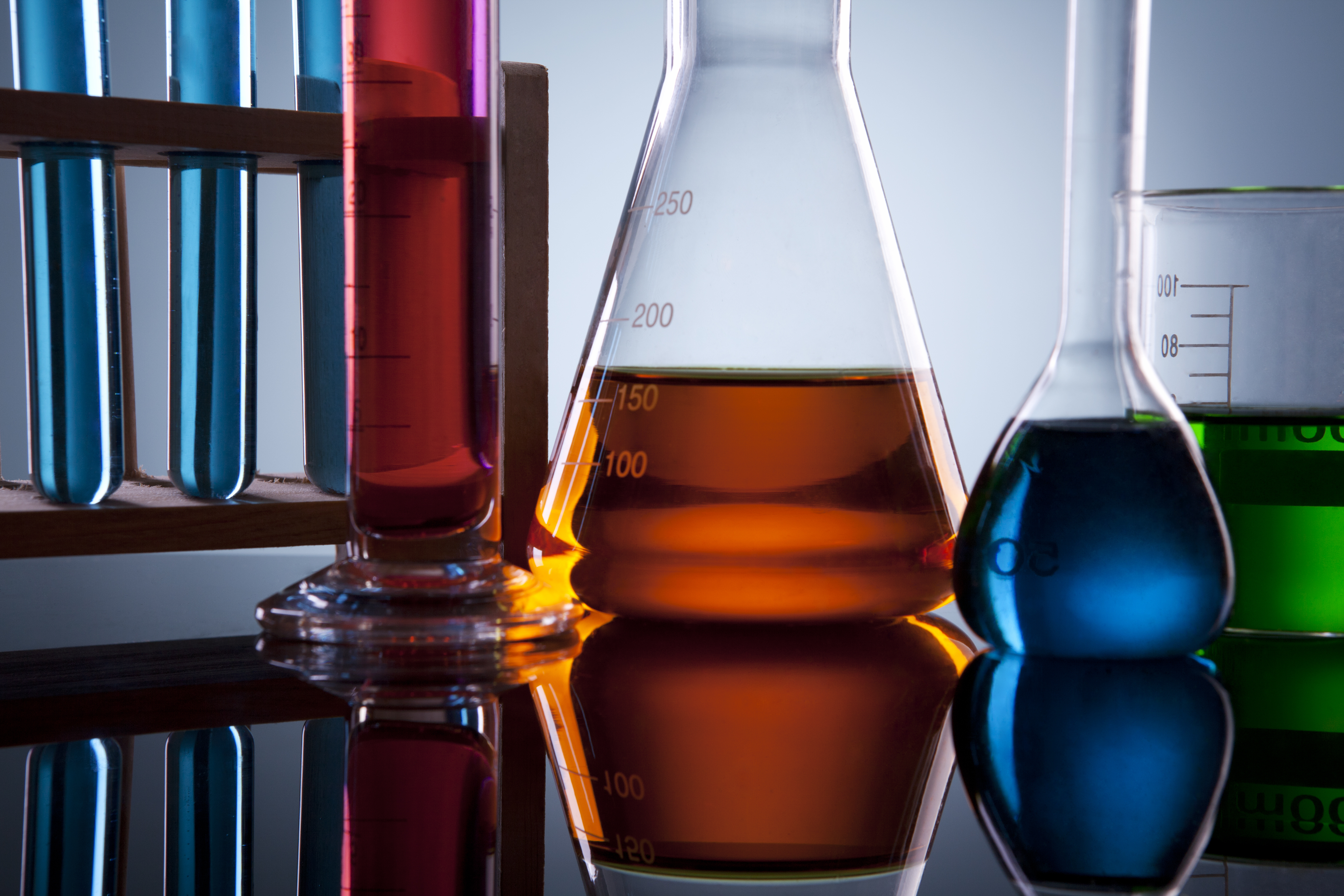 Colorful Test Tubes - Stock